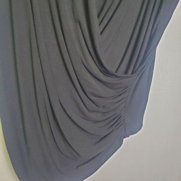 Joe's Drape Front Asymmetrical Tee Black XS - Picture 4 of 7